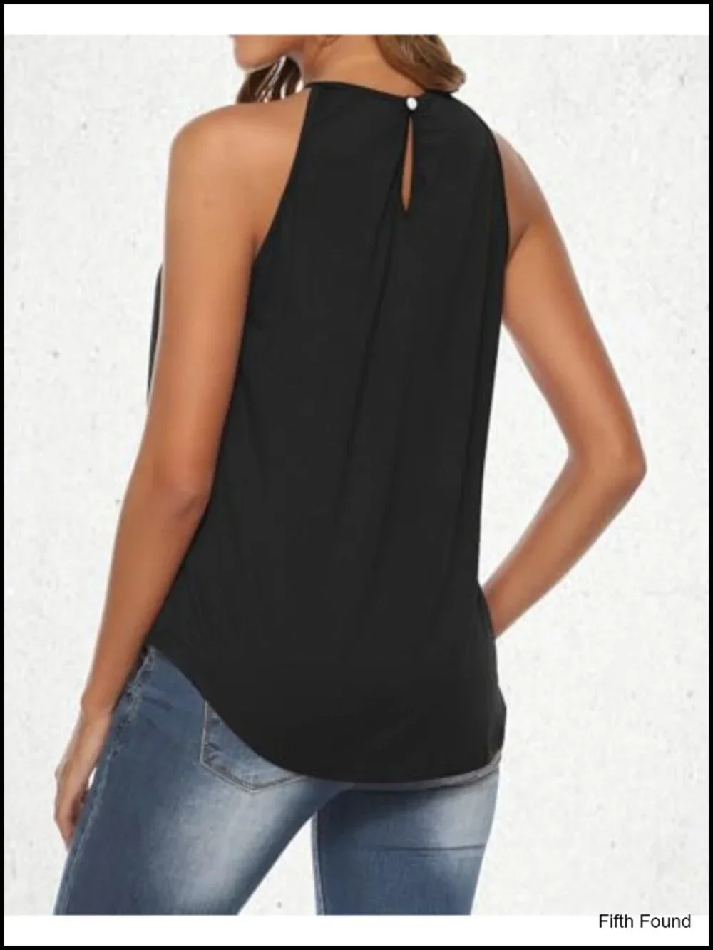 Sleeveless Halter Tank Top Lace Hollow Out Boho Flowy Summer Cami